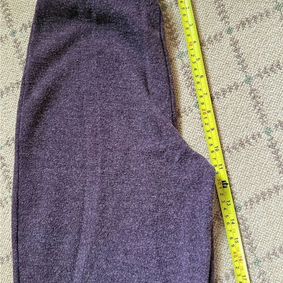 Zara soft straight high waist knit pants Soft Burgundy NWOT S - Picture 6 of 12